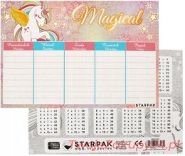 Plan Lekcji Unicorn Z Tabliczką Mnożenia Starpak