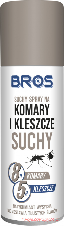 Bros - Spray Na Komary I Kleszcze Suchy 90ml