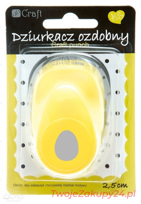 Dziurkacz Ozdobny 2.5cm Jajko