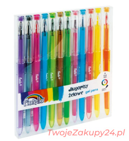 Długopisy Żelowe 12 Kolorów Fiorello