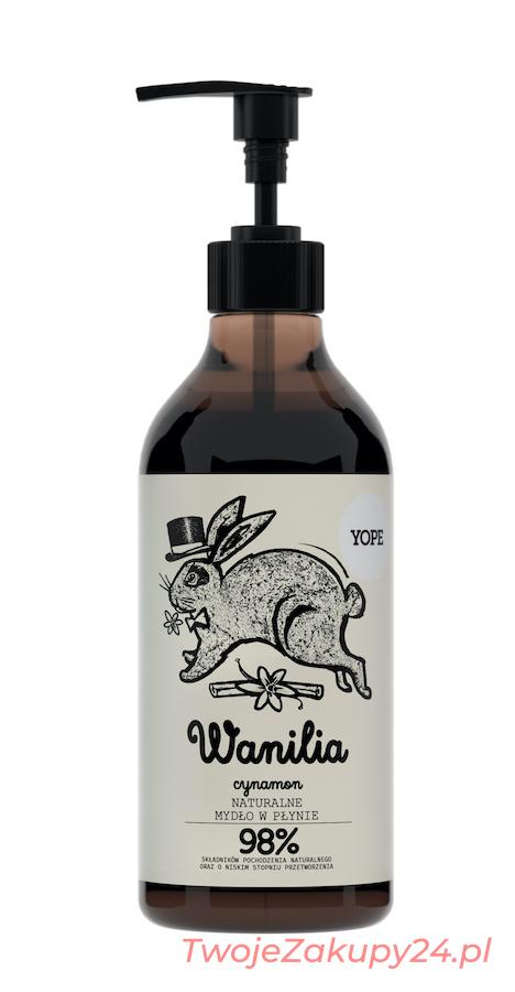 Yope Wanilia Cynamon Naturalne Mydło Do Rąk 500 Ml