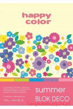 Blok A4/20K Deco Summer 170G Happy Color