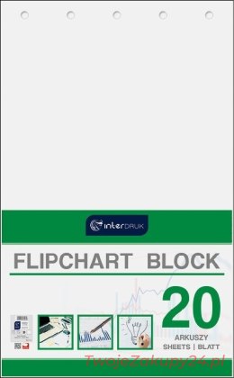 Blok Do Flipcharta 100X64Cm 20K Gładki Interdruk