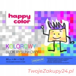 Blok Rysunkowy Kolorowy A4 80 G Happy Color