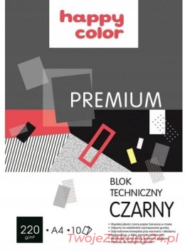 Blok Techniczny Czarny A4 10K Premium Happy Color