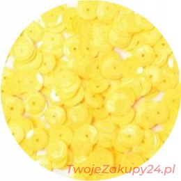 Cekiny Pastelowe Żółte Łamane Klasyczne