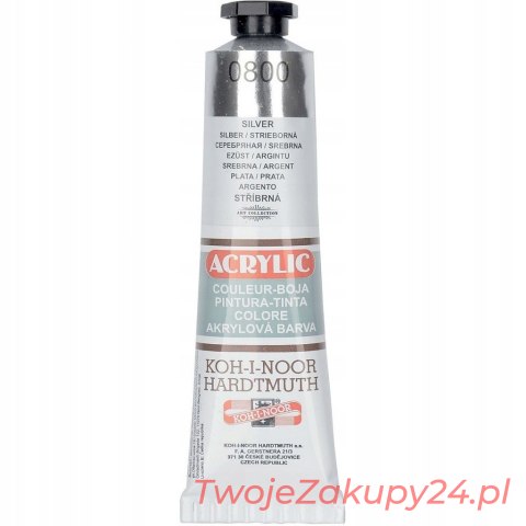 Farba Akryl Acrilic 40Ml Srebr 162724Koh-I-Noor