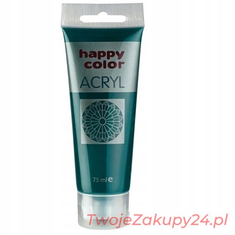 Farba Akrylowa Happy Color 75Ml Ciemno Zielona 52