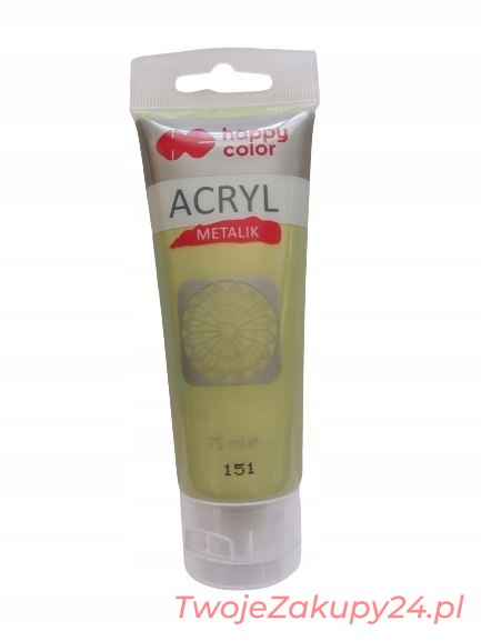 Farba Akrylowa Happy Color 75Ml Zielone Złoto 151