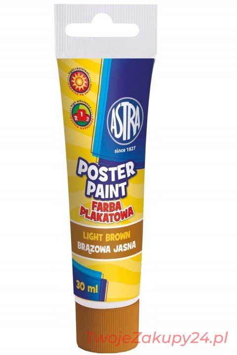 Farba Plakatowa Astra Tuba 30Ml Jasno Brązowa