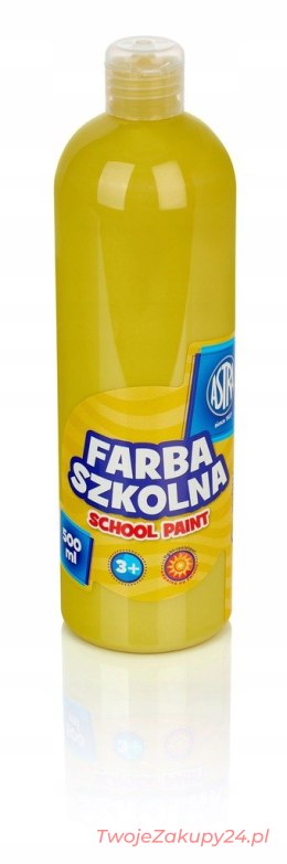 Farba Szkolna 500 Ml, Żółta, Astra