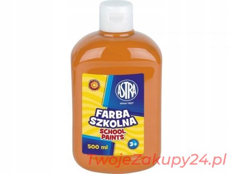 Farba Szkolna Wodna Astra 500 Ml - Pomarańczowa