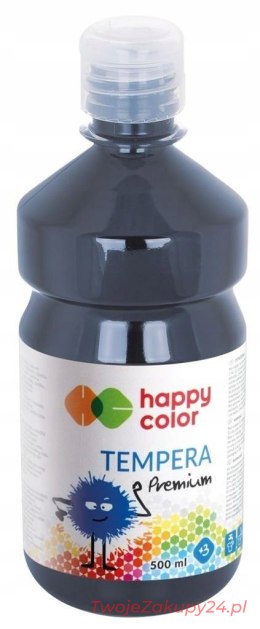 Farba Tempera Premium 500Ml Czarna Happy Color