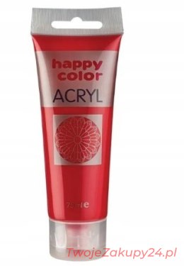 Farby Akrylowa Ciemnoczerwony Happy Color 75Ml