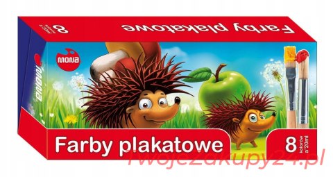 Farby Plakatowe Mona 8 Kol 20Ml Produkt Polski 24H