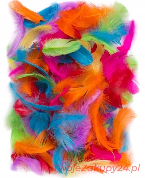 Piórka Do Dekoracji Wypełnienia Balonów Mix Kolor