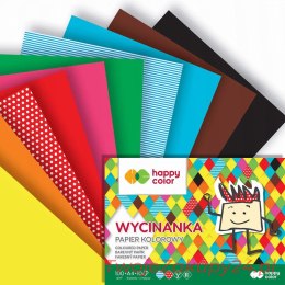 Wycinanka Papier Kolorowy Happy Color A4 10A 100G