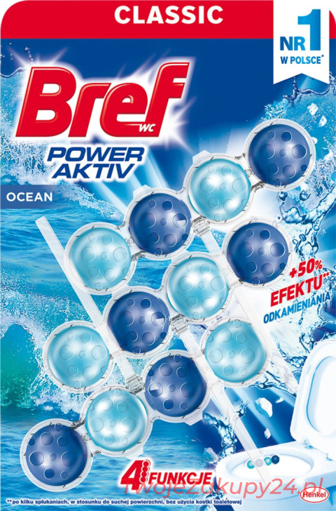 BREF KOSTKA DO WC POWER ACTIVE OCEAN A'3