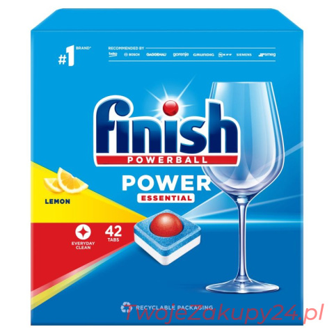 FINISH TABLETKI DO ZMYWARKI 42SZT POWER ESSENTIAL LEMON