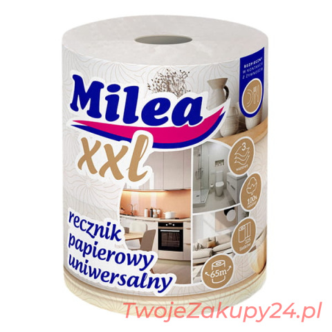 MILEA XXL RĘCZNIK UNIWERSALNY 3-WARSTWOWY 65MB 325 LISTKÓW