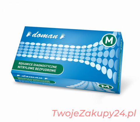 RĘKAWICE DIAGNOSTYCZNE NITRYLOWE BLUE M