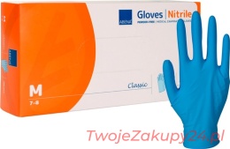 RĘKAWICE DIAGNOSTYCZNE NITRYLOWE BLUE M