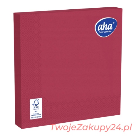 Serwetka "L" Czerwona Op20Szt.