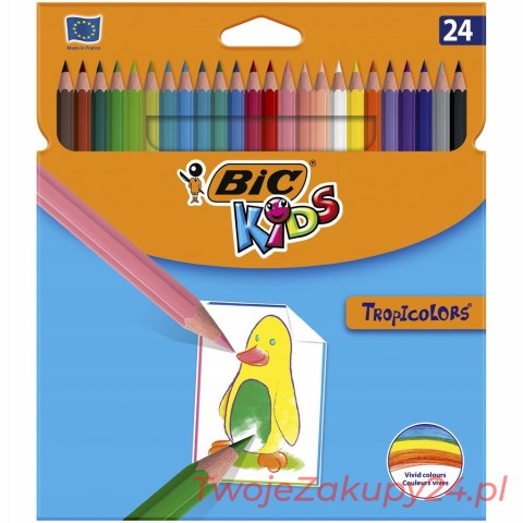 Bic Kredki Tropicolors 24 Kolory