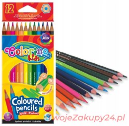 Colorino Kredki Ołówkowe Heksagonalne 12 Kolorów