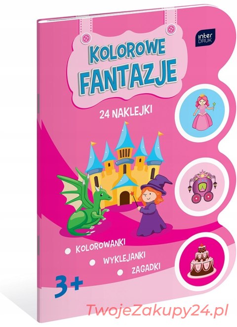 Kolorowanka Z Naklejkami A4 Kolorowe Fantazje