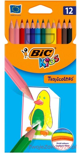 Kredki Ołówkowe Tropicolors 12 Kolorów Bic-2503