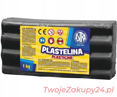 Plastelina Astra 1 Kg Czarna