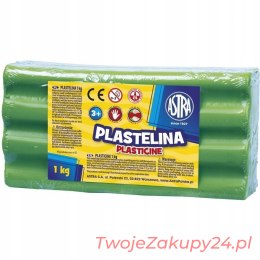 Plastelina Astra Duża 1Kg Zielona Jasna