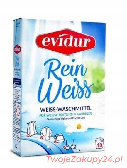 Evidur Rein-Weiss Proszek Do Prania Białego 600G