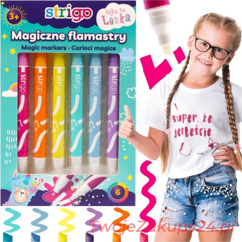 Flamastry Magiczne Strigo Hejka Tu Lenka 6 Kolorów