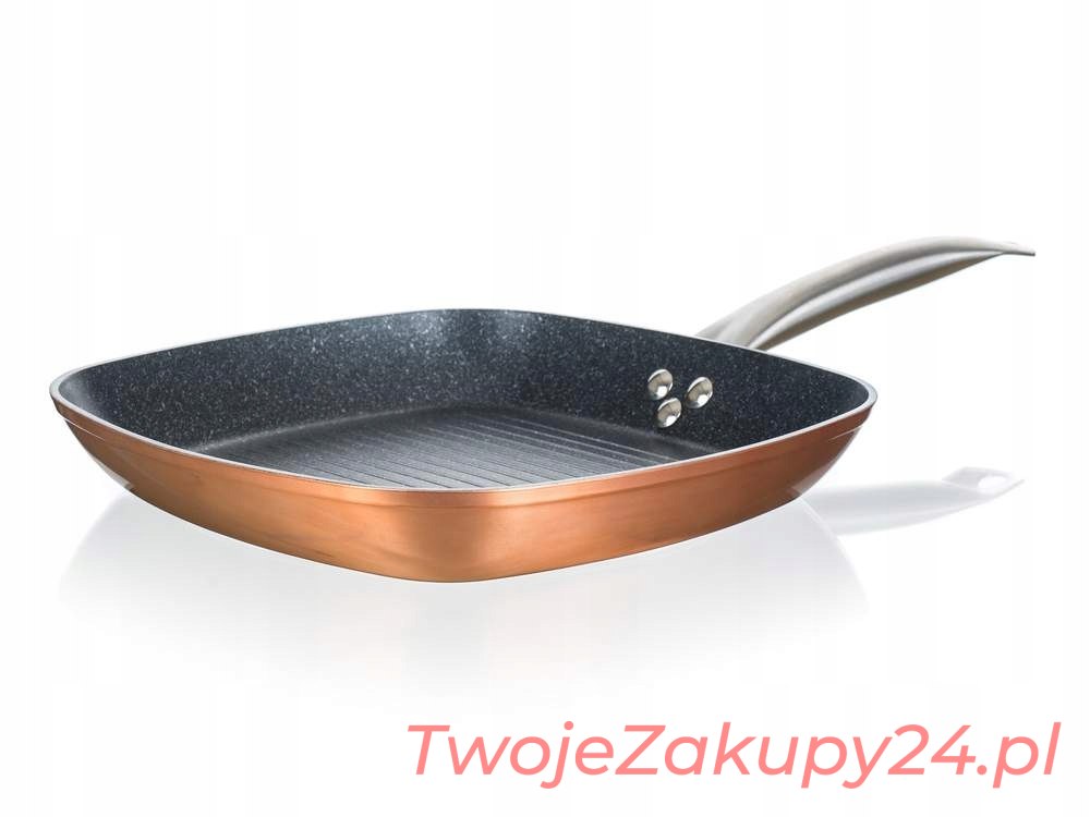 Patelnia Grillowa Stekowa Banquet Copper 28*28Cm