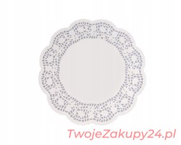 Serwetki Ażurowe Okrągłe 14Cm Ozdobne Papier 100Sz