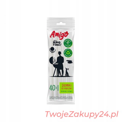 Amigo Słomki Papierowe 40 Szt.