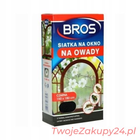 Bros Siatka Na Okno Czarna 150X180Cm