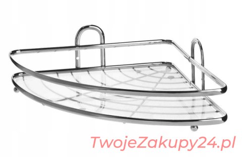 Półka Łazienkowa Narożna Blanca 1 Poziomowa.